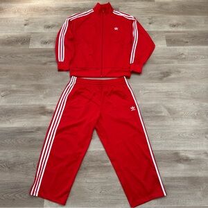 Adidas Originals Mens Tracksuit Size L Jacket Sz M Pants Blue 3-Stripes Trefoil
